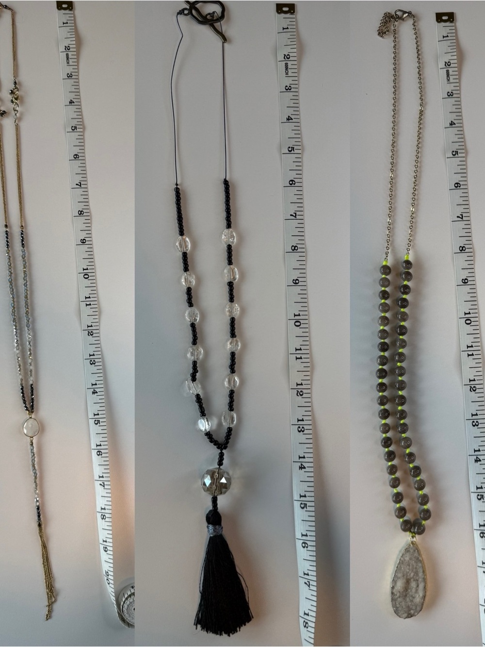 Lot of 3 long Statement Necklaces - Women Jewelry